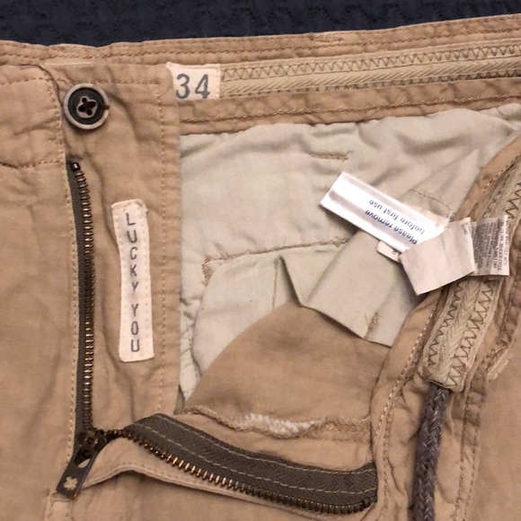 Lucky brand linen shorts. 34 - Picture 2 of 4